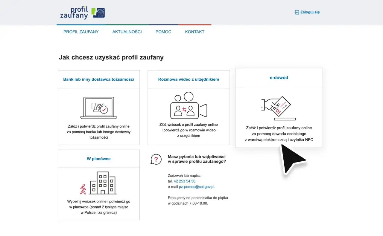 Jak przedłużyć profil zaufany? Wybierz opcję: bank, rozmowa wideo, e-dowód lub wizyta w placówce.