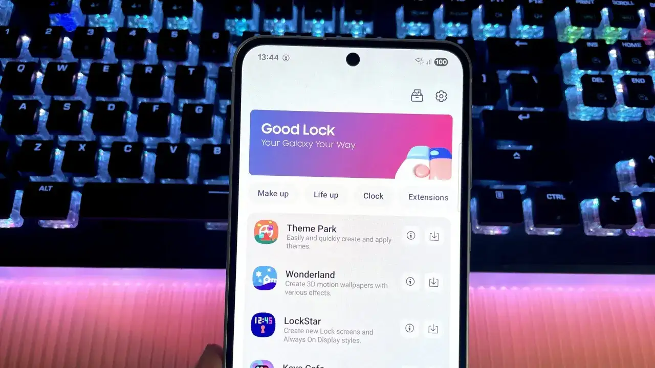 Aplikacja Good Lock na Samsungu pozwala spersonalizować Twój Galaxy. Zobaczysz tu moduły takie jak Theme Park czy LockStar.